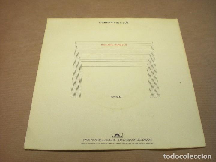 Discos de vinilo: JON AND VANGELIS. DEBORAH. SONG IS - Foto 2