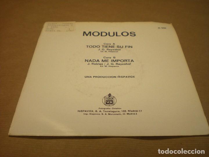 Discos de vinilo: MODULOS. NADA ME IMPORTA. TODO TIENE SU FIN - Foto 2