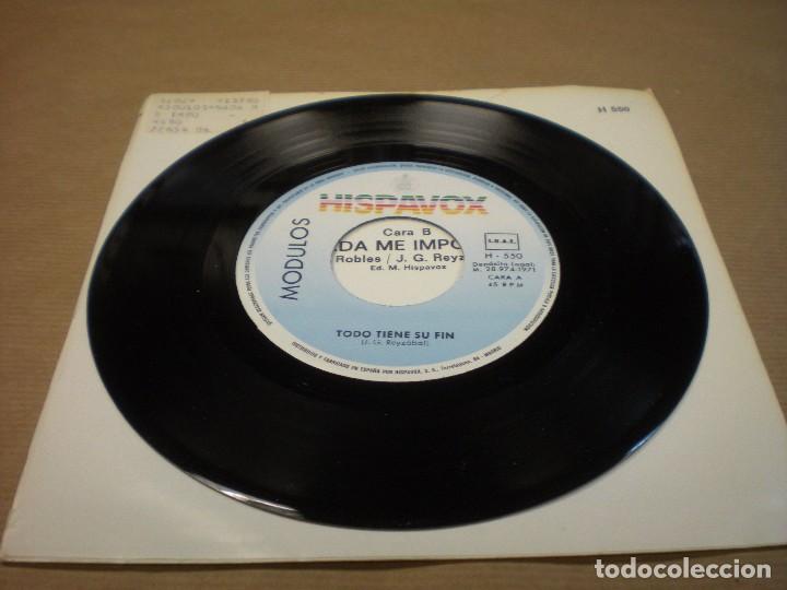 Discos de vinilo: MODULOS. NADA ME IMPORTA. TODO TIENE SU FIN - Foto 3