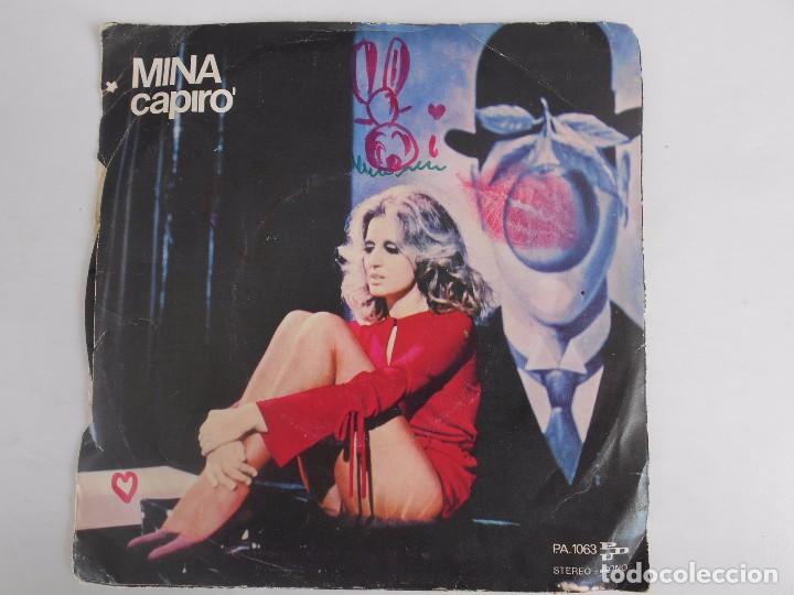 Discos de vinilo: MINA-SINGLE AMOR MIO - Foto 2