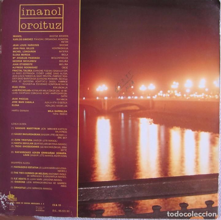 Discos de vinilo: IMANOL: OROITUZ - Foto 2