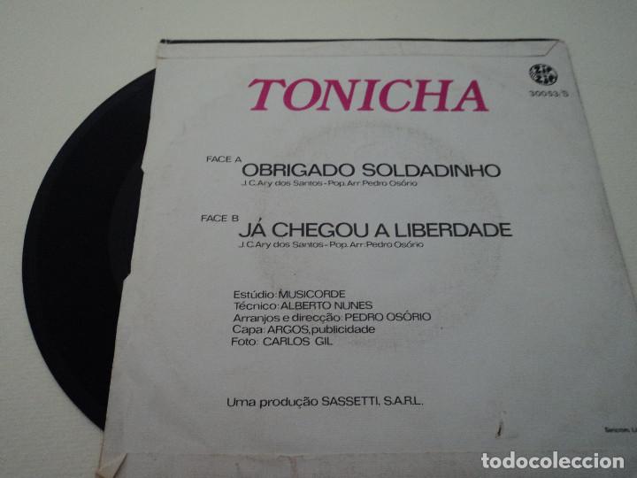 Discos de vinilo: tonicha obrigado soldadinho ed zip zip - Foto 2