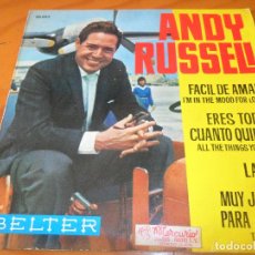 Discos de vinilo: ANDY RUSSELL - FACIL DE AMAR/ LAURA/ TOO YOUNG +1 - EP 1965 SPAI3. Lote 97860167