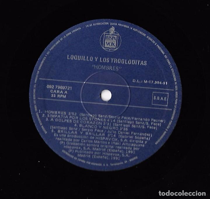 Discos de vinilo: LOQUILLO Y TROGLODITAS: HOMBRES - Foto 4