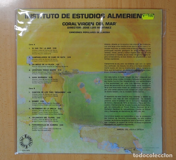 Discos de vinilo: JOSE LUIS MARTINEZ - ALMERIA - LP - Foto 2