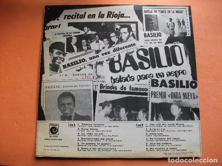 Discos de vinilo: BASILIO - LP BASILIO - PDELUXE - Foto 2