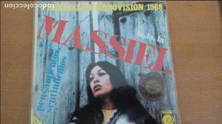 Discos de vinilo: MASSIEL LA LA LA SINGLE - Foto 1