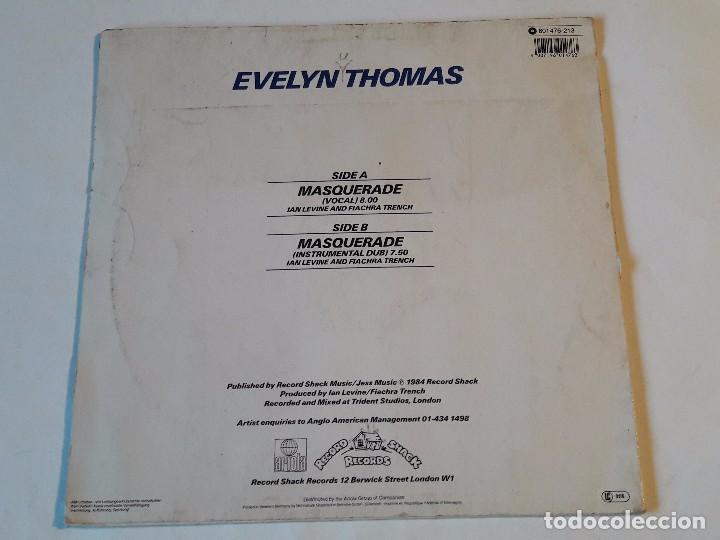 Discos de vinilo: Evelyn Thomas - Masquerade - 1984 - Foto 2