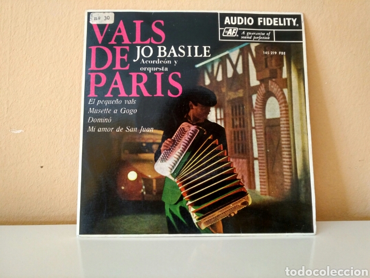 Disques de vinyle: VALS DE PARIS : JO BASILE : El Peque&ntilde;o Vals, Musette a Gogo, Domin&oacute;, Mi amor de San Juan
