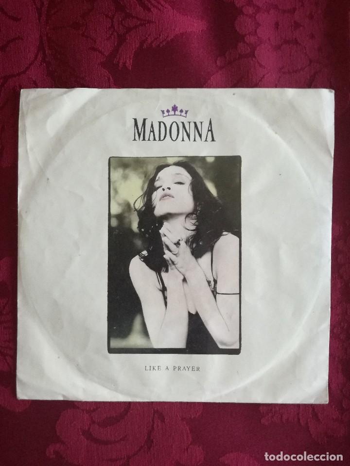 Discos de vinilo: SINGLE MADONNA VINILO LIKE A PRAYER - Foto 1