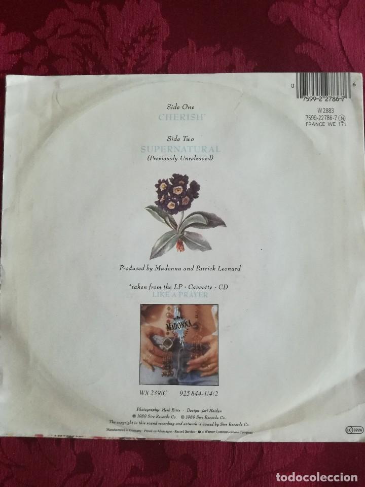 Discos de vinilo: SINGLE MADONNA VINILO CHERISH - Foto 2