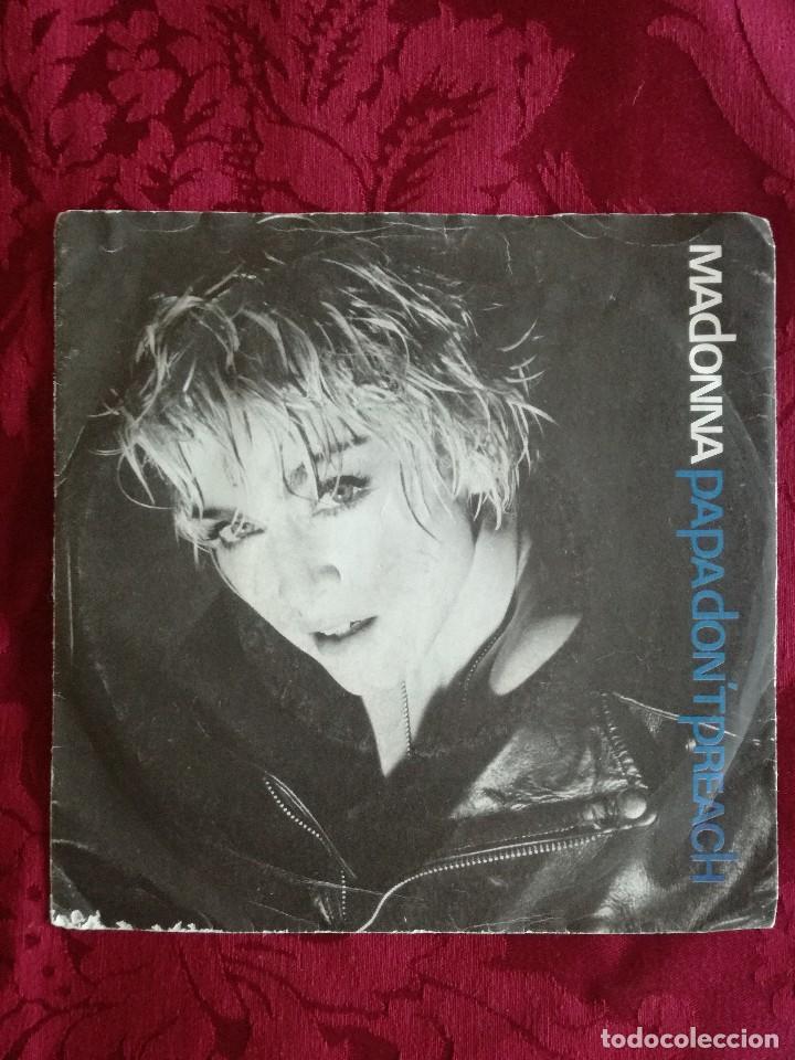 Discos de vinilo: SINGLE MADONNA VINILO PAPA DONT PREACH - Foto 1