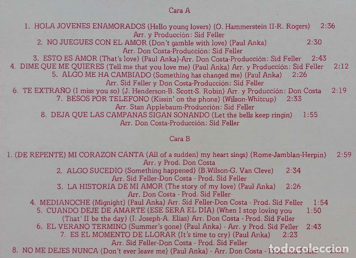 Discos de vinilo: PAUL ANKA VERSI&Oacute;N ORIGINAL, LP ESPA&Ntilde;A - Foto 2