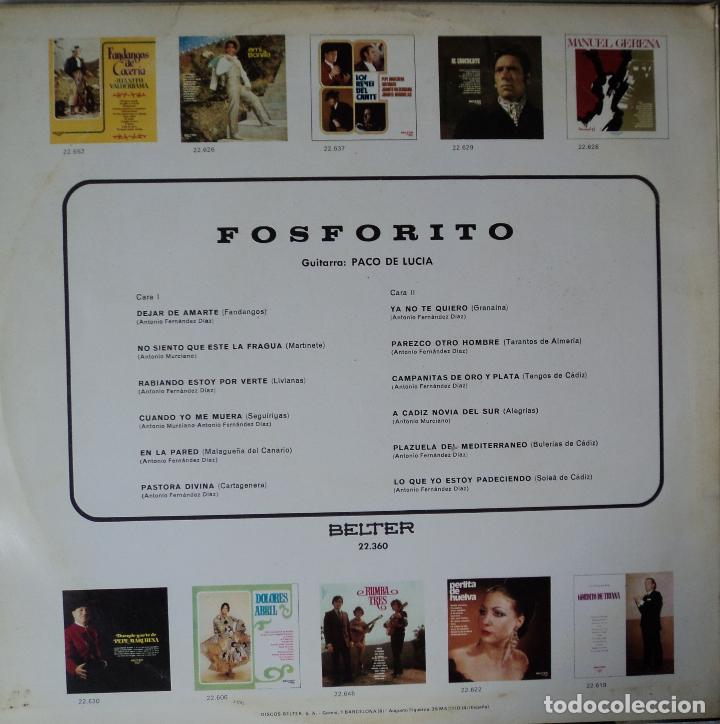 Discos de vinilo: Fosforito - En la pared - Edici&oacute;n de 1969 de Espa&ntilde;a - Foto 2