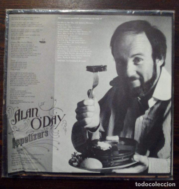 Discos de vinilo: LP ALAN ODAY - APPETIZERS - PACIFIC RECORDS 1977. - Foto 3