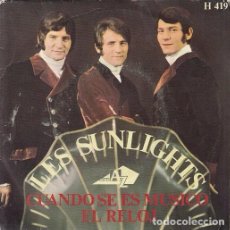 Discos de vinilo: LES SUNLIGHTS - CUANDO SE ES MUSICO - SINGLE ESPAÑOL DE VINILO