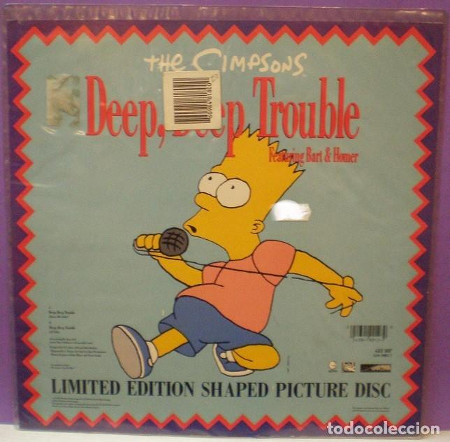 Discos de vinilo: The Simpsons - Deep, Deep Trouble - Single 7 Shape, Picture Disc - Foto 2