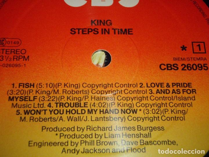 Discos de vinilo: KING ( STEPS IN TIME ) 1984 - HOLANDA LP33 CBS - Foto 4