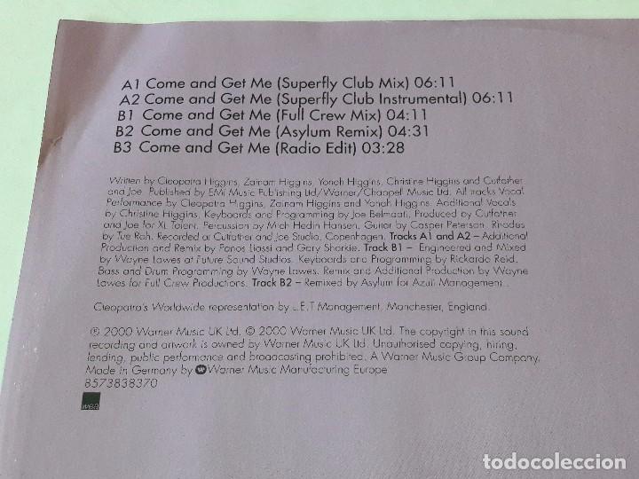 Discos de vinilo: Cleopatra - Come And Get Me - 2000 - Foto 2