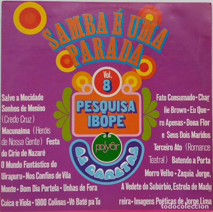 Disques de vinyle: SAMBA E UMA PARADA. PESQUISA IBOPE, OS CARETAS. LP BRASIL.