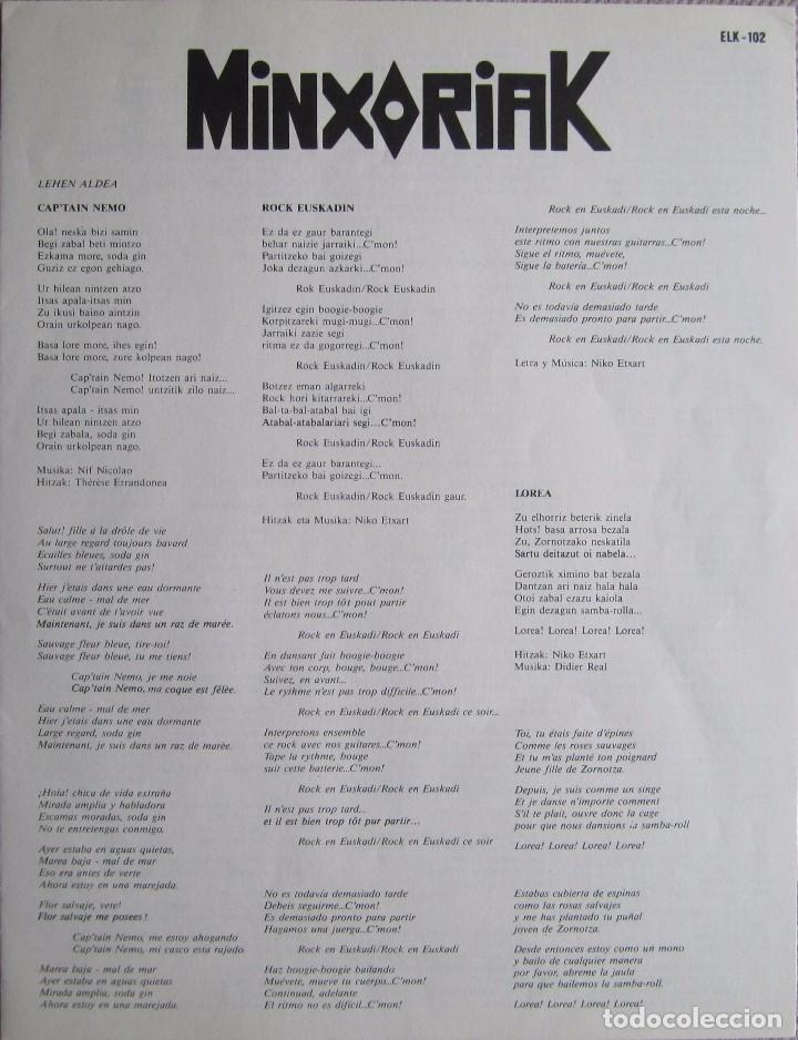 Discos de vinilo: MINXORIAK: IBILIZ - Foto 3