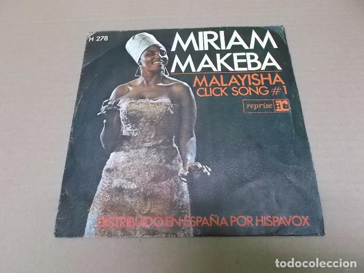 Discos de vinilo: MIRIAM MAKEBA (SN) MALAYISHA A&Ntilde;O 1968 - Foto 1