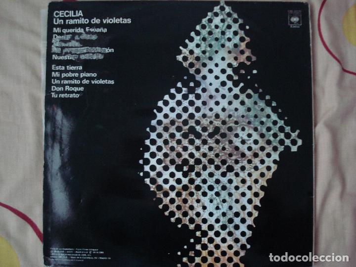 Discos de vinilo: cecilia , un ramito de violetas LP FUNDA GATEFOLD - Foto 2