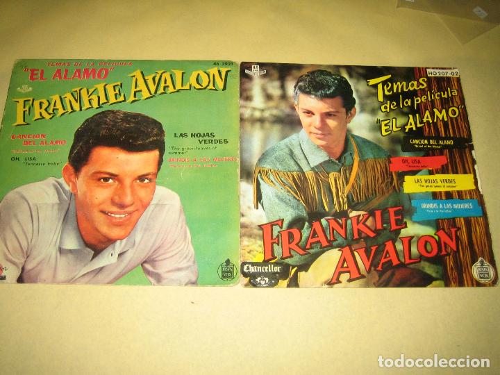 Discos de vinilo: FRANKIE AVALON - LOTE DE DOS SINGLES - Foto 1