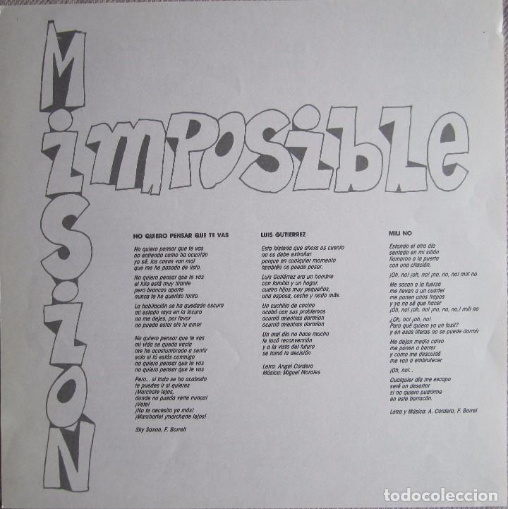 Discos de vinilo: MISI&Oacute;N IMPOSIBLE: MISI&Oacute;N IMPOSIBLE - Foto 3