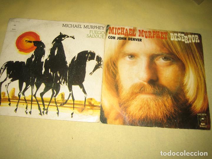 Discos de vinilo: MICHAEL MURPHEY - LOTE DE DOS SINGLES - Foto 1