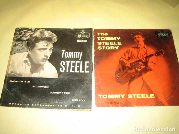Discos de vinilo: TOMMY STEELE - LOTE DE DOS SINGLES - Foto 1