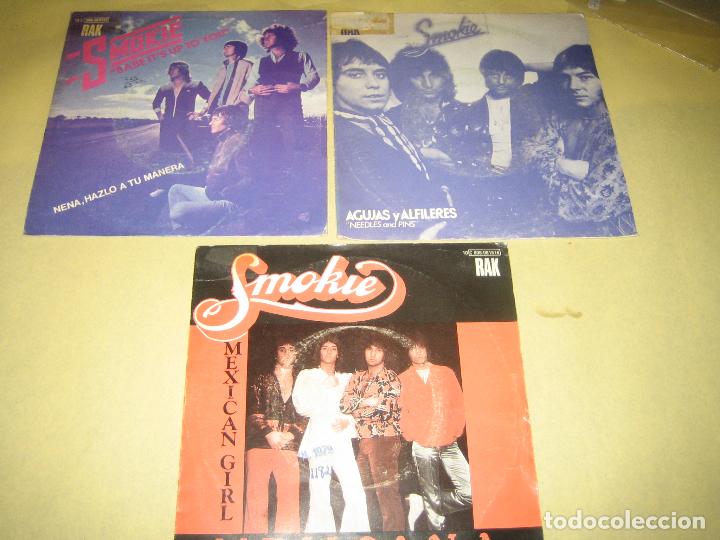 Discos de vinilo: SMOKIE - LOTE DE 3 SINGLES - Foto 1