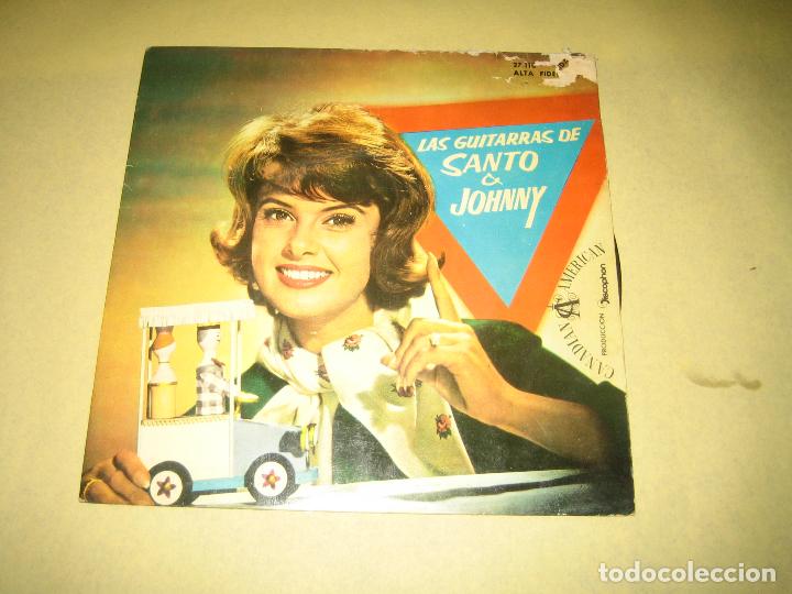 Discos de vinilo: SANTO Y JOHNNY - VINILO PERFECTO - CARATULA CON DEFECTOS - Foto 1