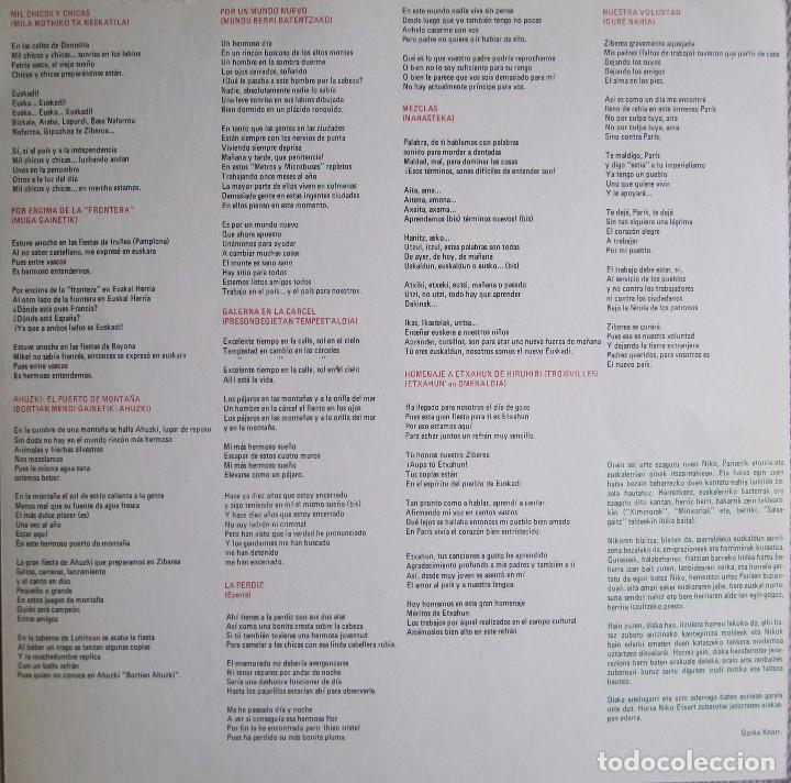 Discos de vinilo: NIKO ETXART: NAHASTEKA - Foto 3