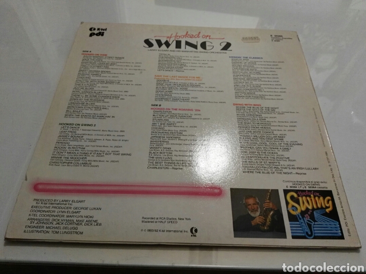 Discos de vinilo: Larry Elgart- LP Hooked on swing 2 1 - Foto 2