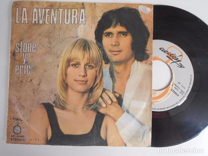 Discos de vinilo: STONE Y ERIC-SINGLE LA AVENTURA - Foto 1