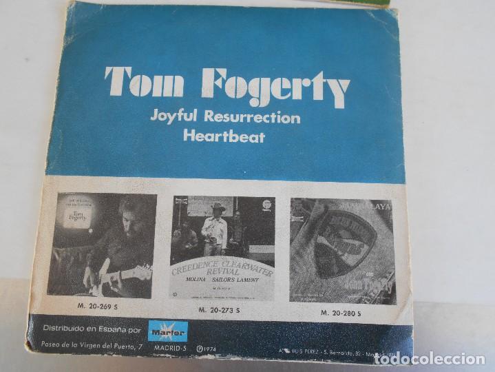 Discos de vinilo: TOM FOGERTY-SINGLE JOYFUL RESURRECTION - Foto 2