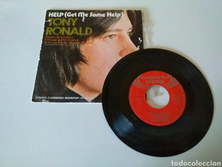 Discos de vinilo: TONY RONALD : Help (Get me some help) - Once upon a time - Foto 3