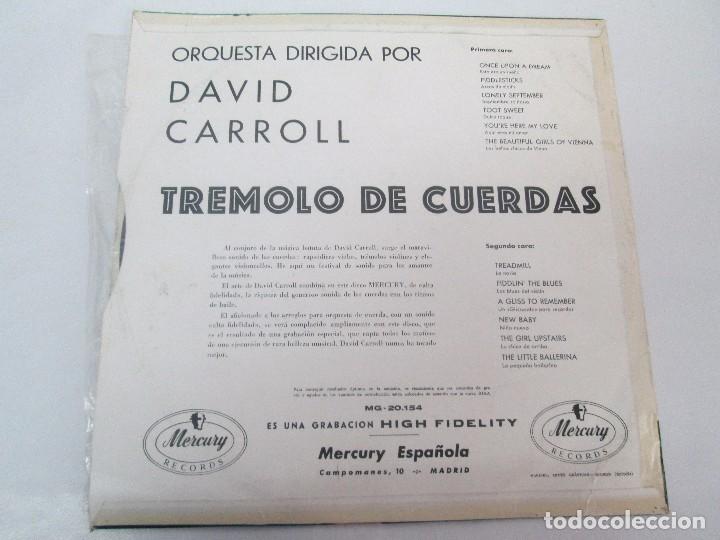 Discos de vinilo: SHIMMERING STRINGS. ORQUESTA DIRIGIDA POR DAVID CARROLL. TREMOLO DE CUERDAS. LP VINILO MERCURY - Foto 9 - 98593351