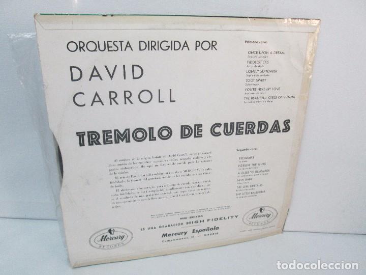 Discos de vinilo: SHIMMERING STRINGS. ORQUESTA DIRIGIDA POR DAVID CARROLL. TREMOLO DE CUERDAS. LP VINILO MERCURY - Foto 10 - 98593351