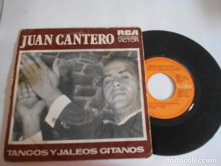 Discos de vinilo: JUAN CANTERO-SINGLE TANGOS Y JALEOS GITANOS - Foto 1