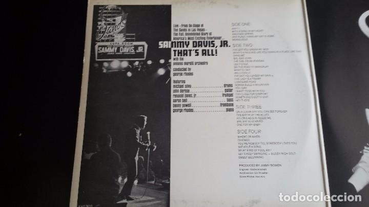 Discos de vinilo: LP SAMMY DAVIS JR: THATS ALL (doble) - Foto 3