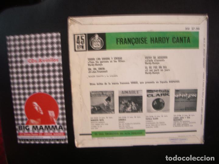 Discos de vinilo: FRANCOISE HARDY- TODOS LOS CHICOS Y LAS CHICAS - Foto 2
