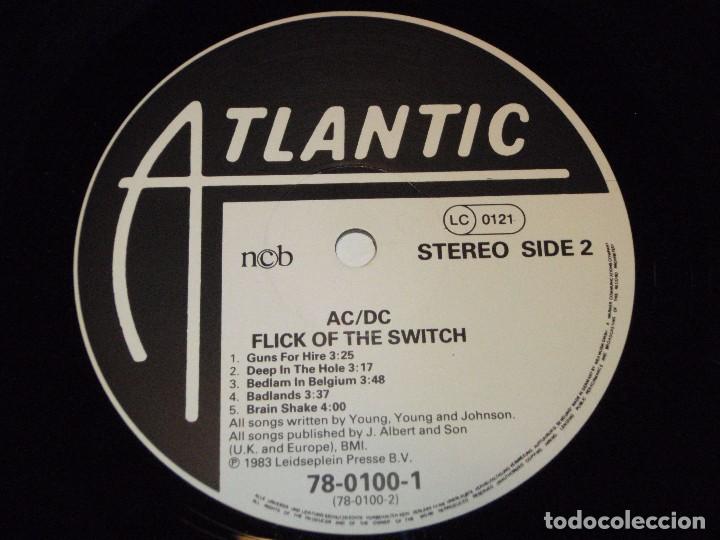 Discos de vinilo: AC DC ( FLICK OF THE SWITCH ) 1983-EEC LP33 ATLANTIC* - Foto 5