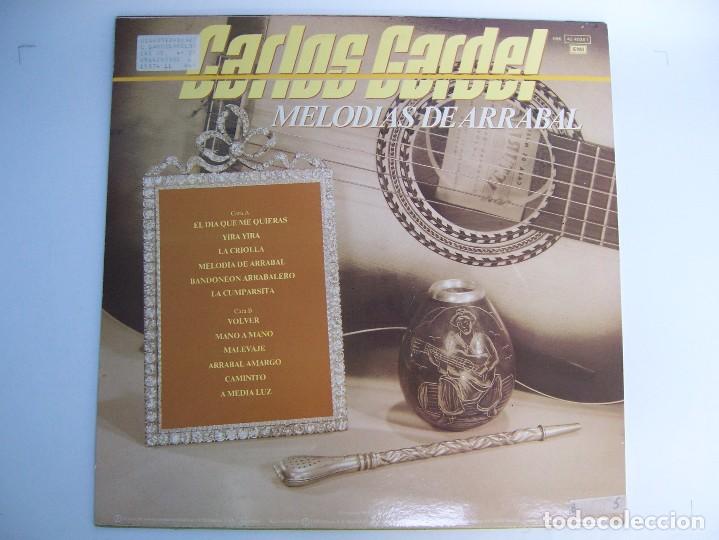 Discos de vinilo: Melodias de arrabal, carlos gardel, lp 1986 - Foto 2