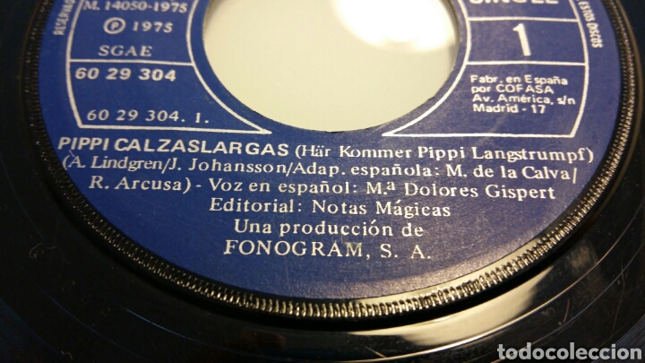 Discos de vinilo: PIPPI CALZASLARGAS. DUO DINAMICO - Foto 2