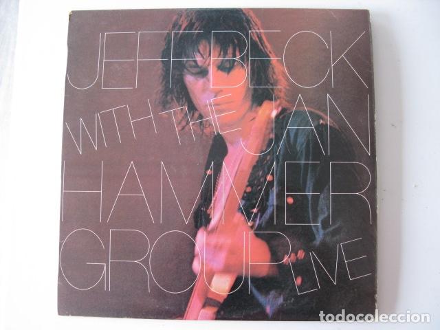 Discos de vinilo: LP JEFF BECK WITH THE JAM HAMMER GROUP LIVE - Foto 1