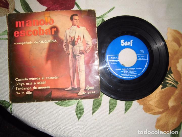 Discos de vinilo: 3 discos vinilo Manolo Escobar - Foto 3