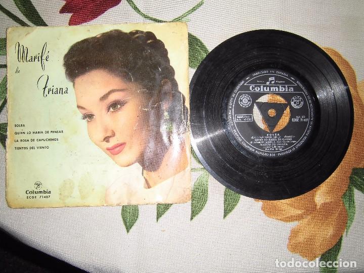 Discos de vinilo: 4 singles de Marife de Triana - Foto 3