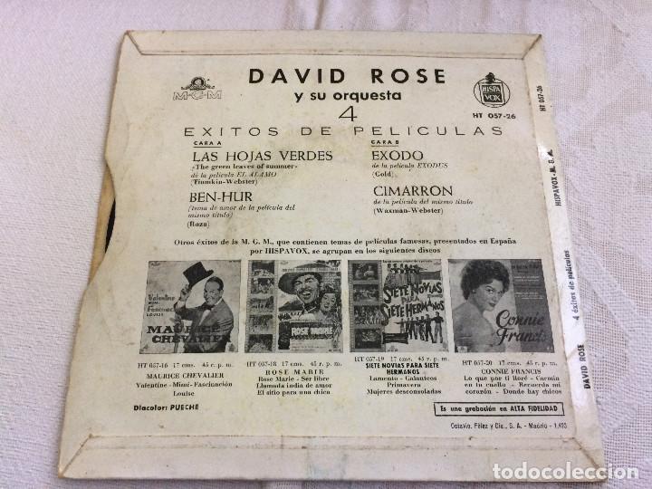 Discos de vinilo: Exitos de peliculas. David Rose. - Foto 2